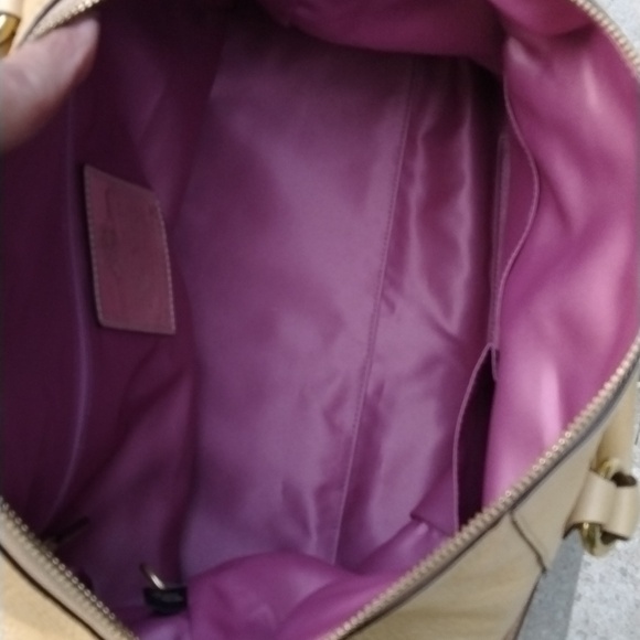 VINTAGE COACH, MADISON SABRINA Large, CAMEL/Gold - Picture 12 of 14